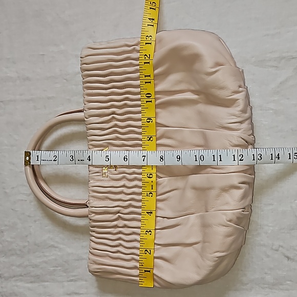 Prada nappa drapes lambskin handle tote bag - Picture 8 of 17